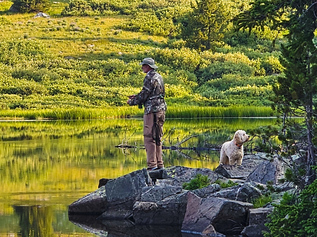 diyhunter fishing for Golden Trout