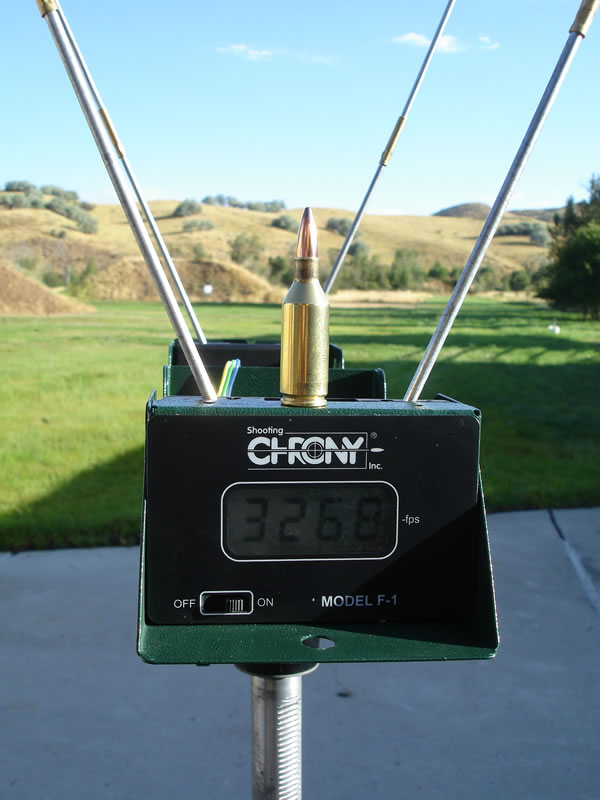 243 WSSM with 95g Nosler Partition on Chronograph