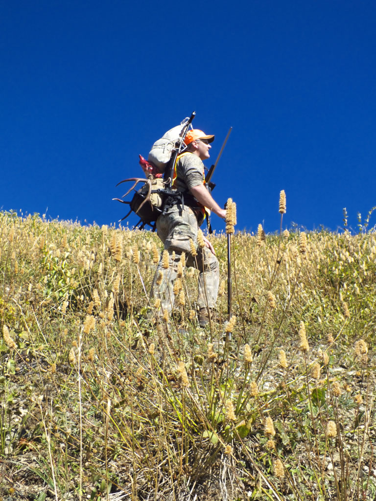 Weston packing out his 2011 mule deer