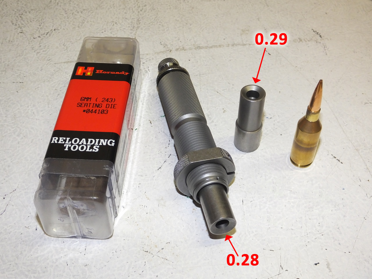243 WSSM Hornady seating dies