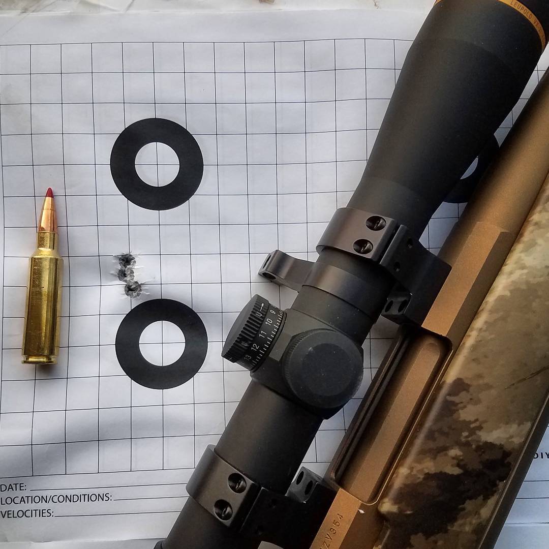 300 WSM 3 shot group with X-Bolt Rifle