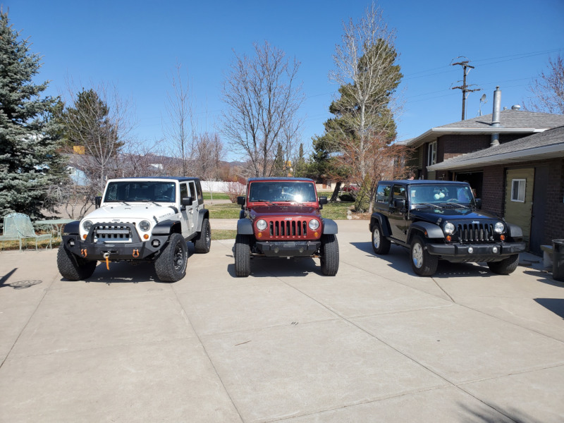 2008 JK Rubicon, 2007 2 Dr JK Rubicon and 2011 2 Dr JK Sport.