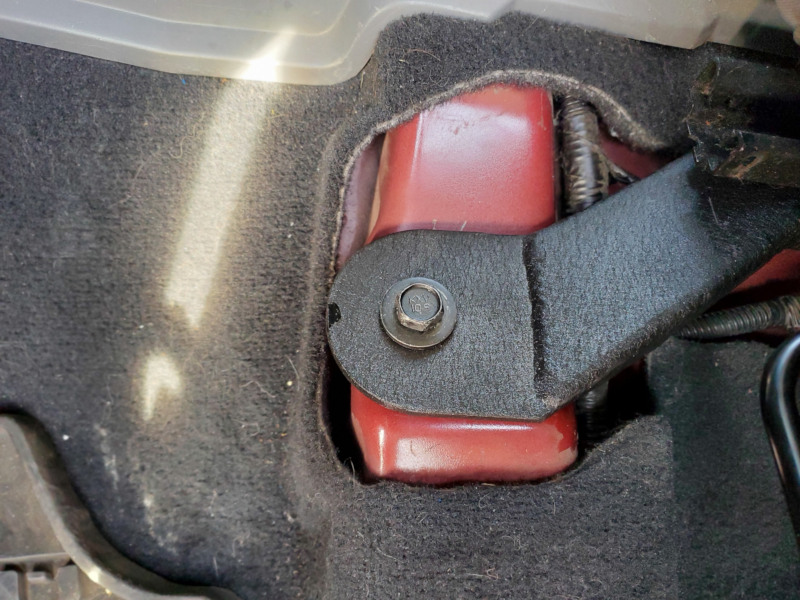 Misch BigBoy bracket have a smaller footprint so the carpet doesn't cover as much of the exposed Jeep body.