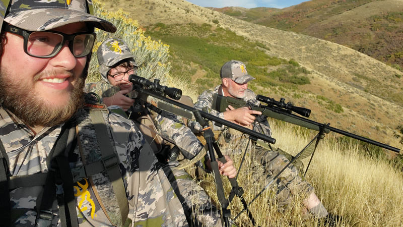 Set up ready for my buck to get in the right position for the shot with my Paramount muzzleloader.