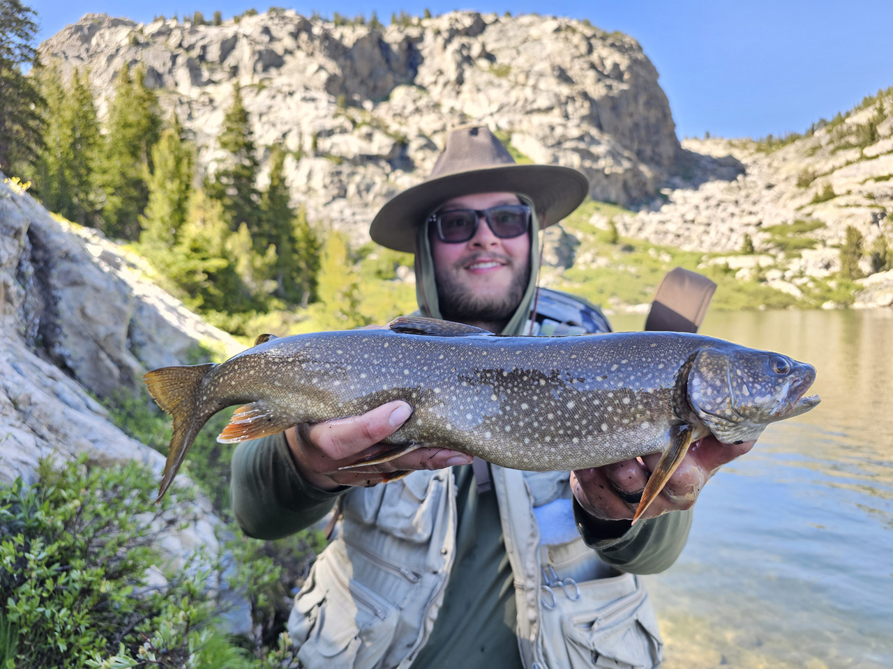Dallen with a Lake trout