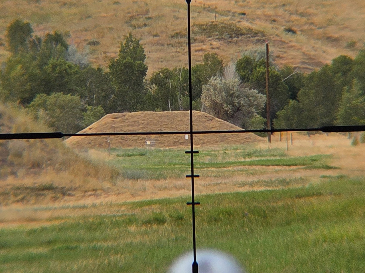 Muzzle-Loaders Genesis Reticle on 300 Yard Target