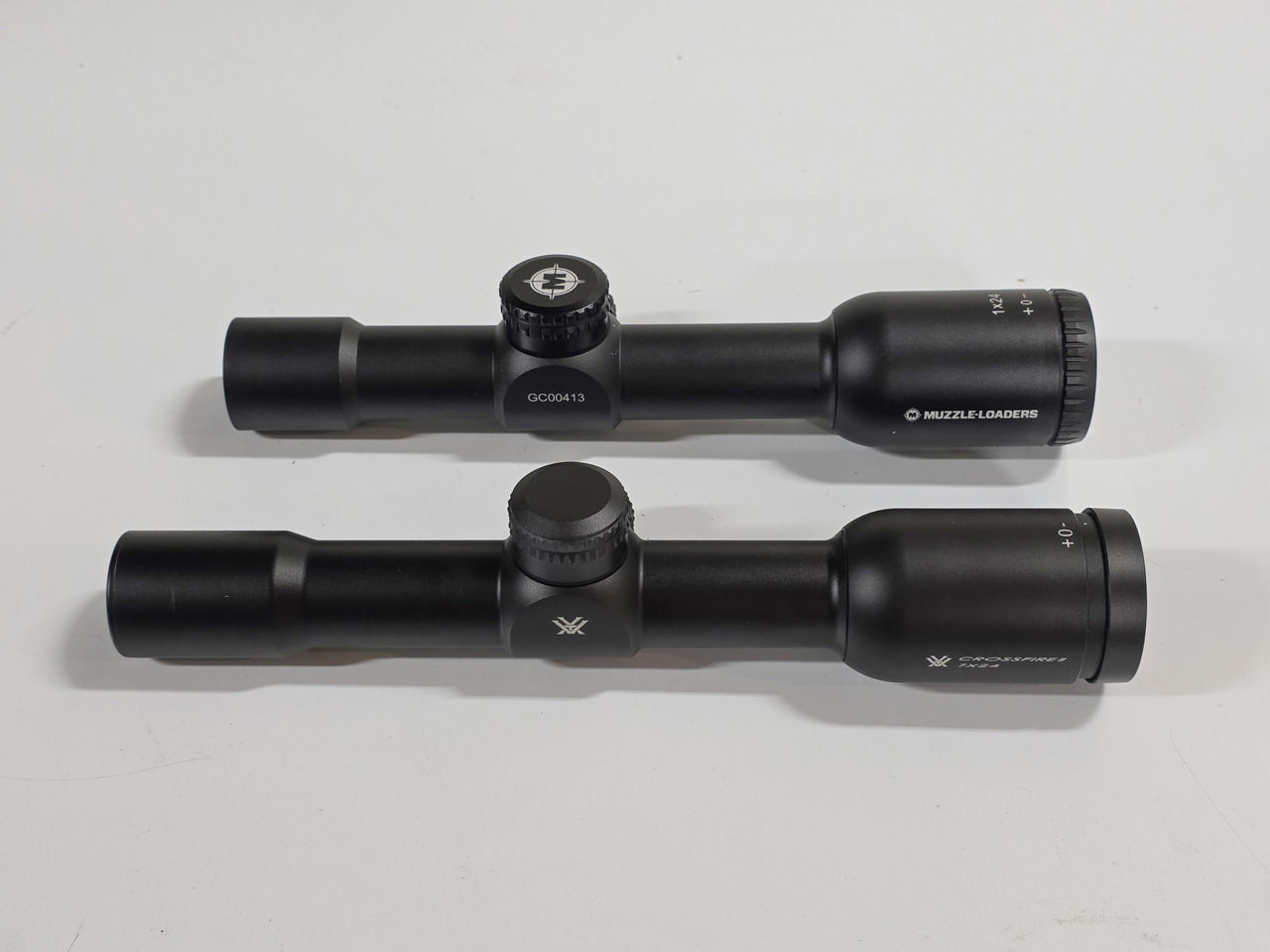 Muzzle-Loaders Genesis and Vortex Crossfire II 1x Scopes