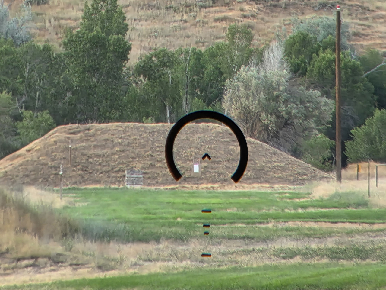 Primary Arms 1x SLx Microprism with Cyclops Reticle on 300 Yard Target