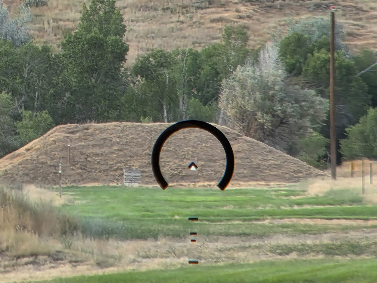 Primary Arms 1x SLx Microprism with Cyclops Reticle on 300 Yard Target