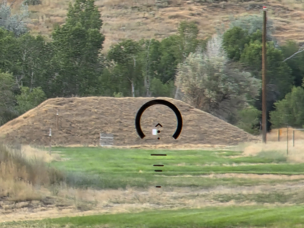 Primary Arms 1x SLx Microprism with Gemini 9mm Reticle on 300 Yard Target