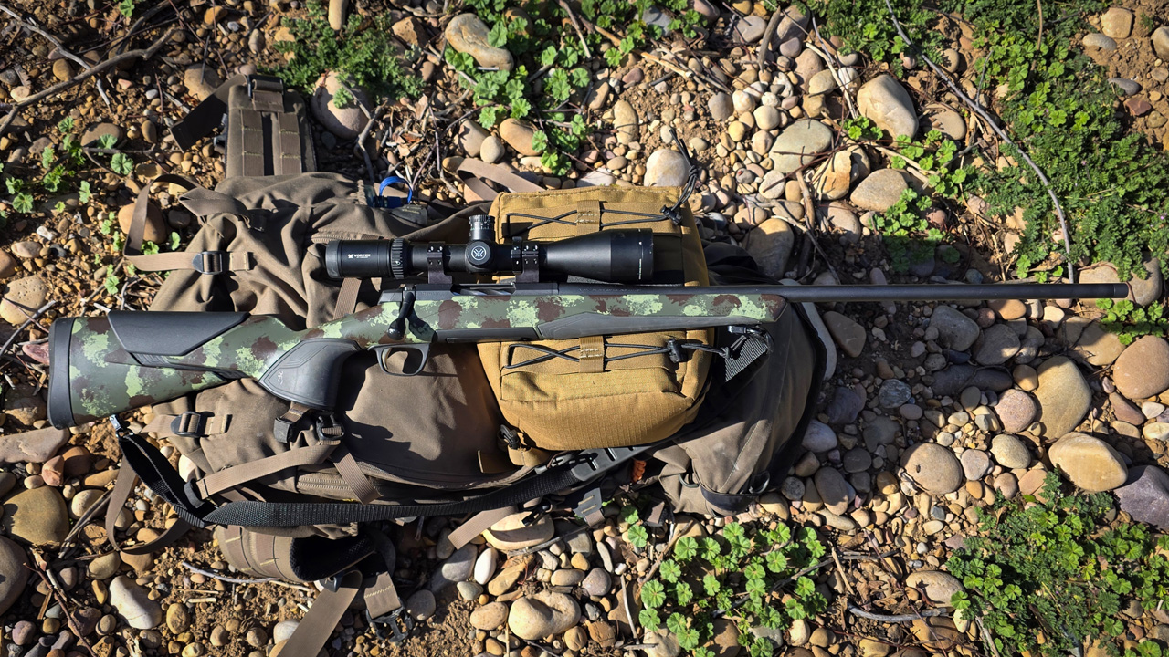 DIY Camo Painted Browning X-Bolt 2 Rifle full length