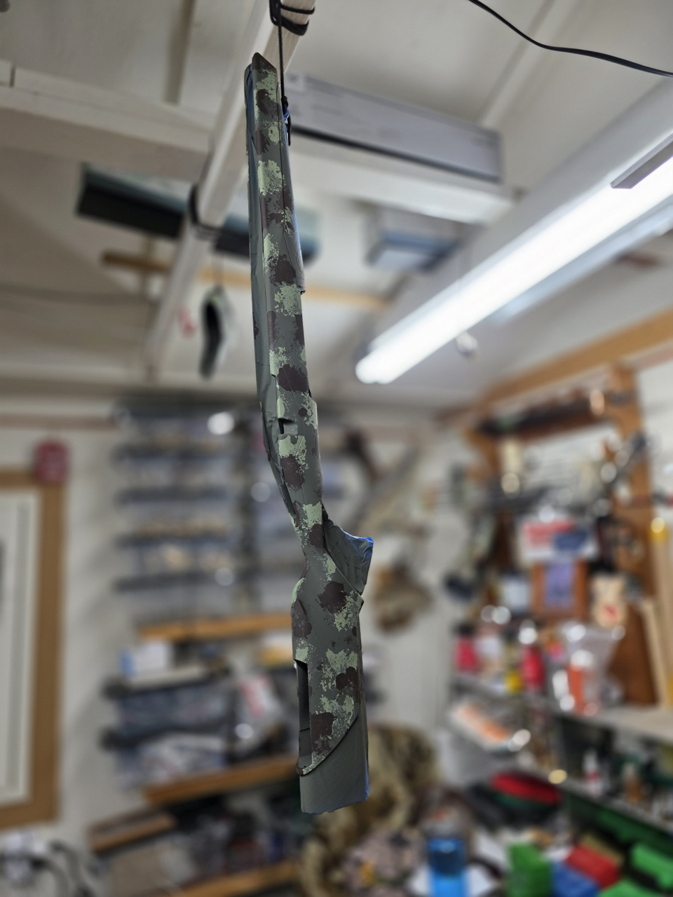 DIY Camouflaged rifle stock