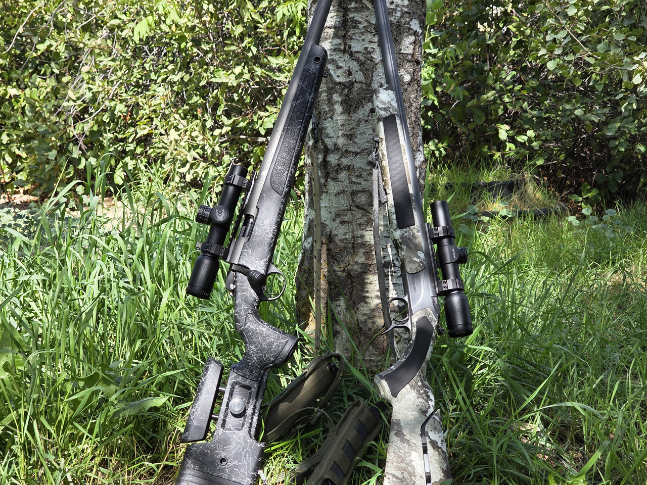 Western Optics 1x MuzzlePro Scopes on my CVA Endura and Kaden's MR-X Muzzleloaders