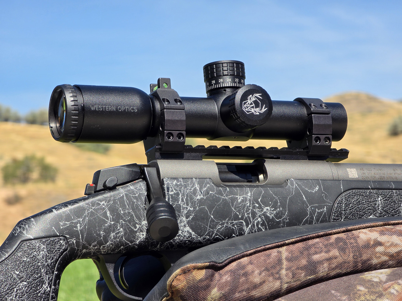 Western Optic MuzzlePro 1x Scope on CVA Endura Muzzleloader