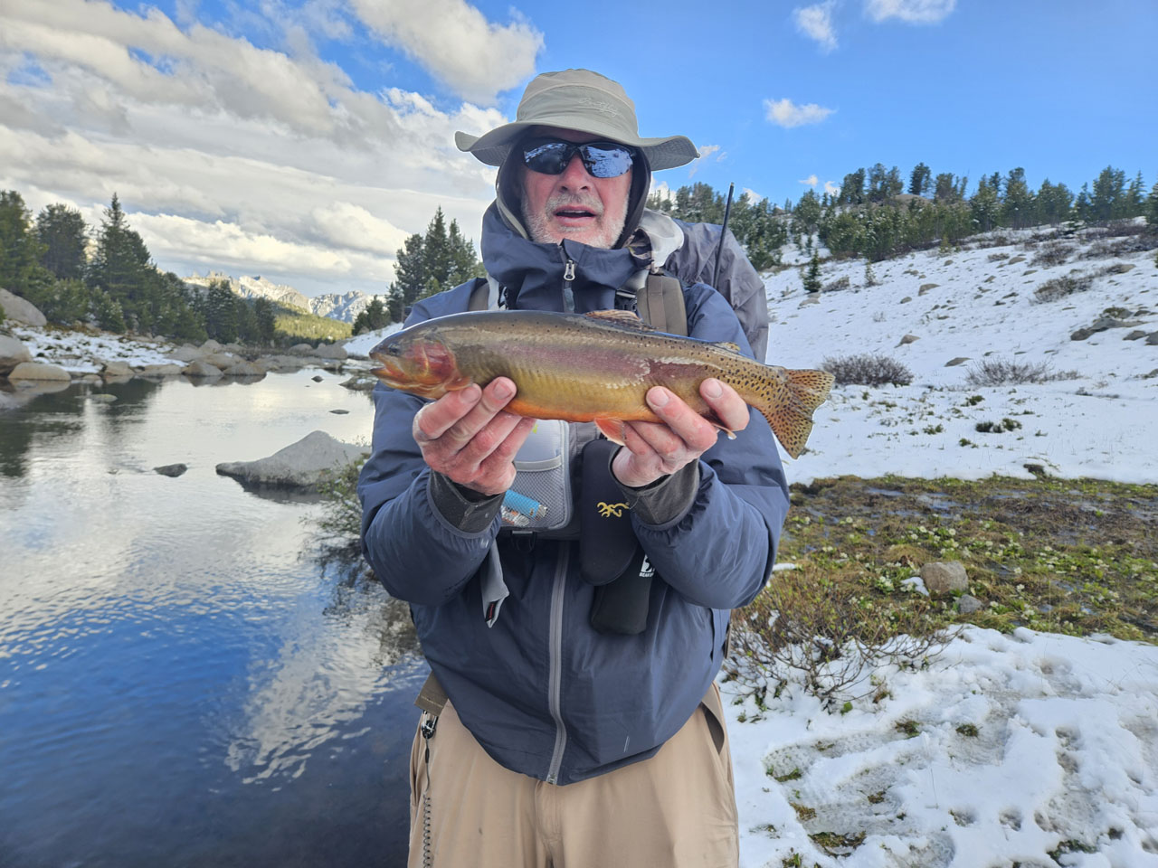 Dad with golden trout