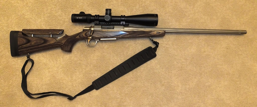 A-Bolt 243 WSSM Varmint Laminate with Adjustable Comb, 20 MOA EGW Rail and Vortex Viper PST Scope